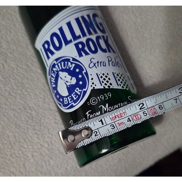 Rolling Rock Acrylic Beer Bottle Tap Handle Draft Bar Green Clear main image 1
